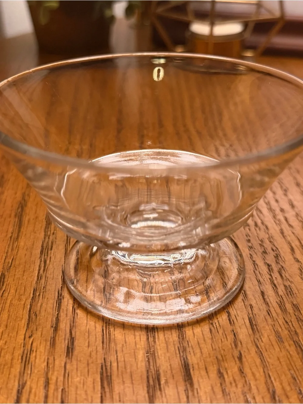 Vintage Depression Manganese Glass Dessert/Jewelry Dish- Pedestal Serving Dish